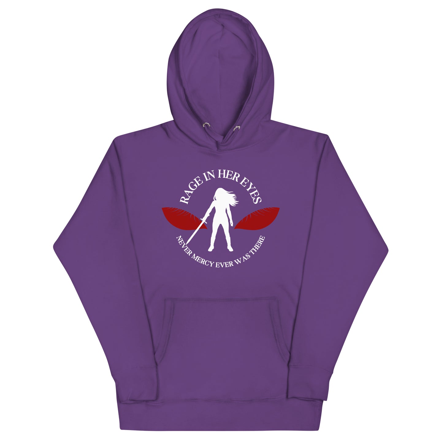 Rage In Her Eyes Hoodie (red eyes)