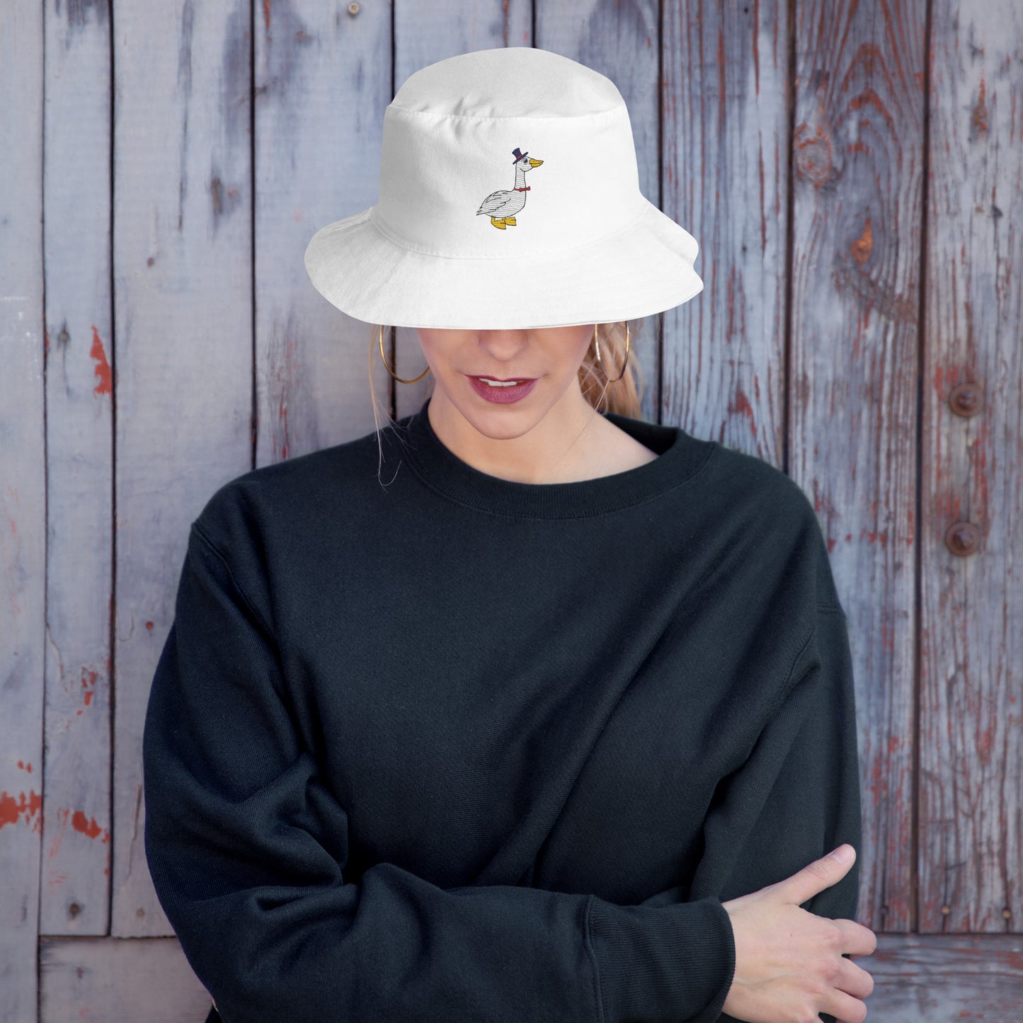 Unisex Bucket Hat - Goosebump Goose (Embroidered)