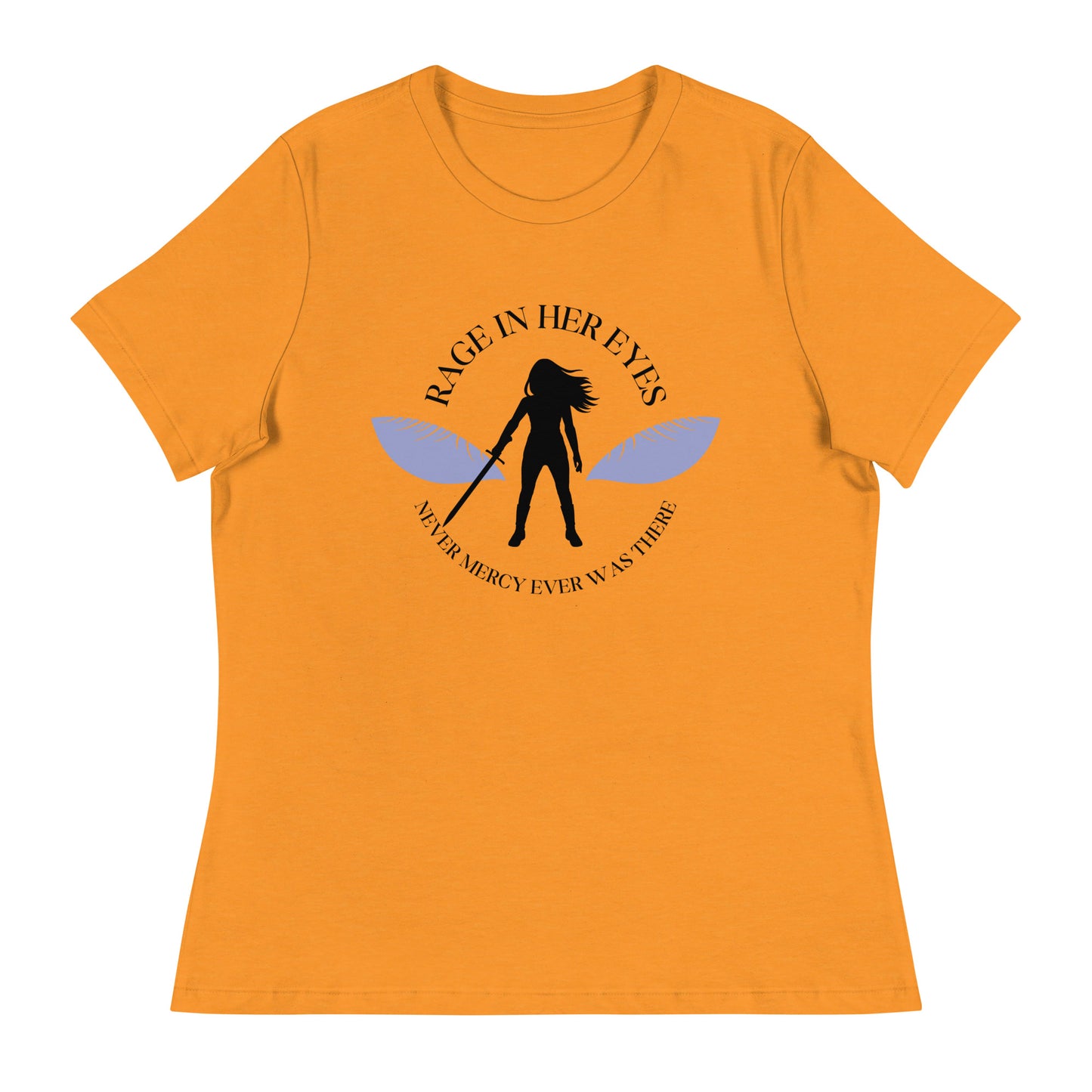 Rage In Her Eyes Unisex T-Shirt (blue eyes)
